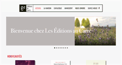 Desktop Screenshot of editionsaucarre.com