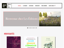 Tablet Screenshot of editionsaucarre.com